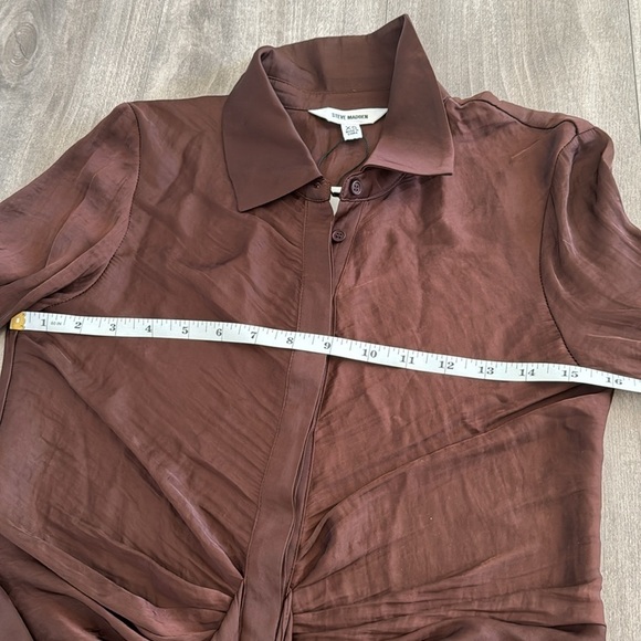 STEVE MADDEN TIE CURIOUS MINI CHICORY COFFEE NEW WITH TAGS - Picture 10 of 14